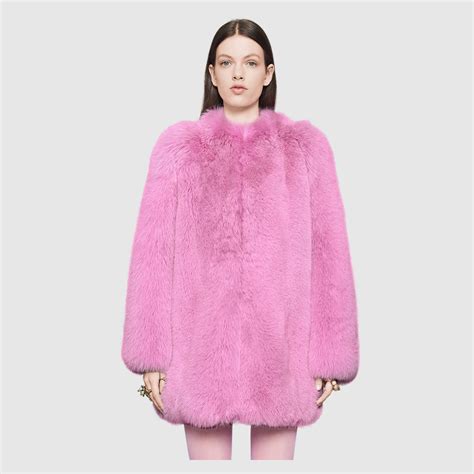 pink gucci fur coat mens|gucci fur coat women's.